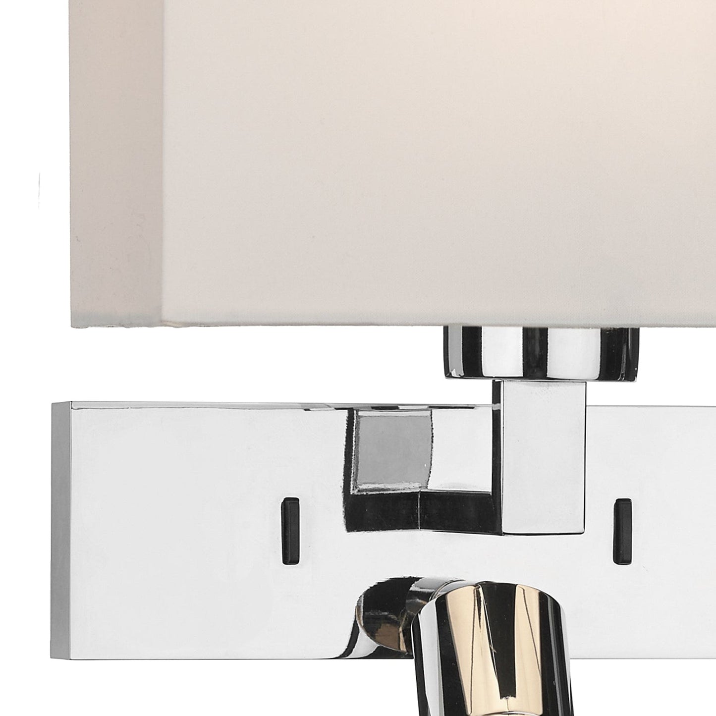 dar lighting Modena Wall Light With LED In Polished Chrome (Bracket Only) MOD7150L