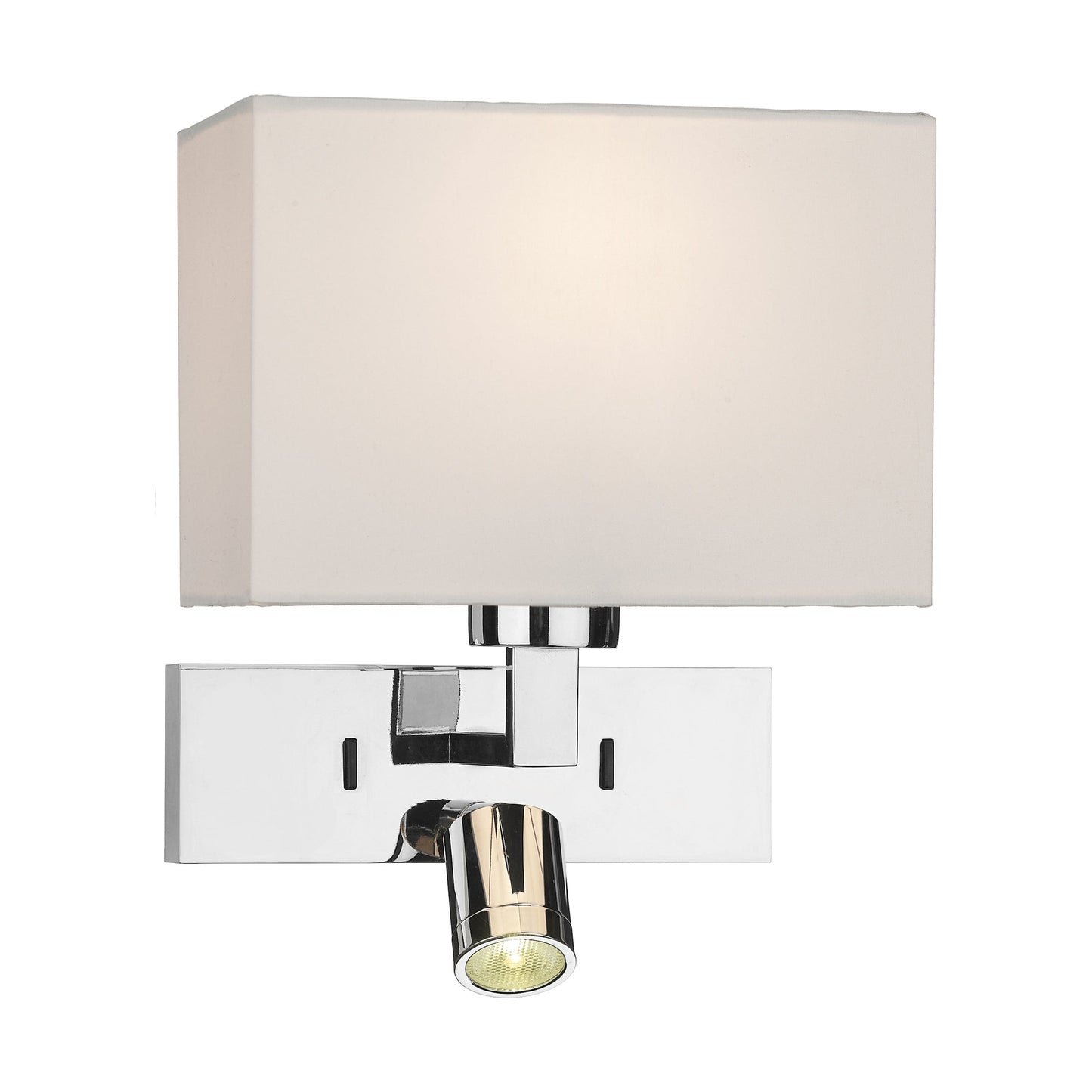 dar lighting Modena Wall Light With LED In Polished Chrome (Bracket Only) MOD7150L