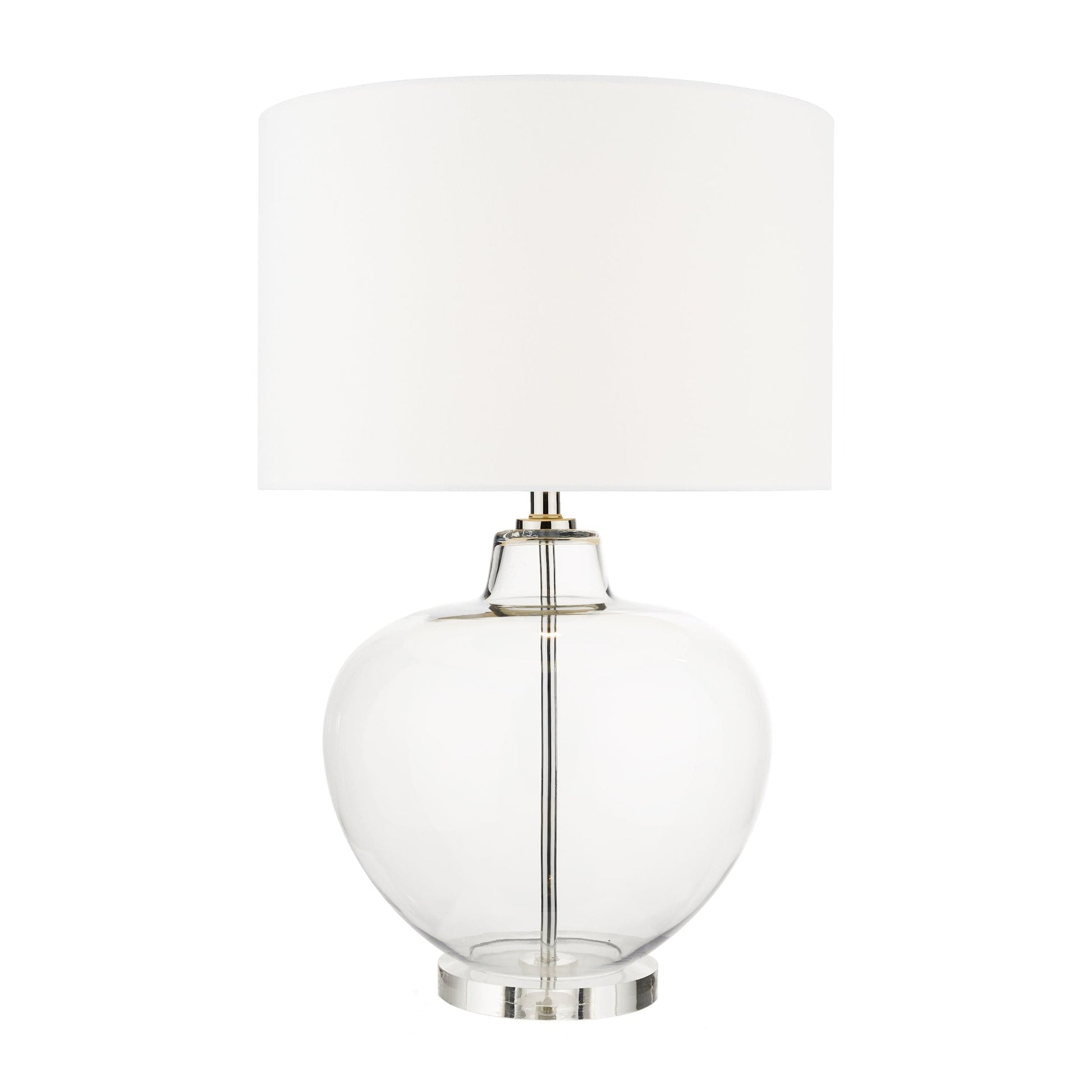 dar lighting Moffat Table Lamp Glass Polished Chrome Base Only MOF4308