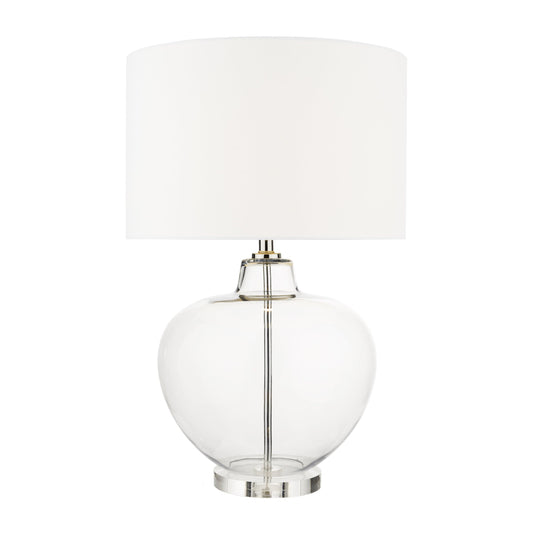 dar lighting Moffat Table Lamp Glass Polished Chrome Base Only MOF4308