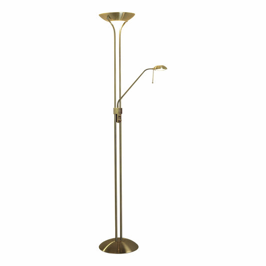 dar lighting Montana Mother & Floor Lamp Antique Brass MON4975