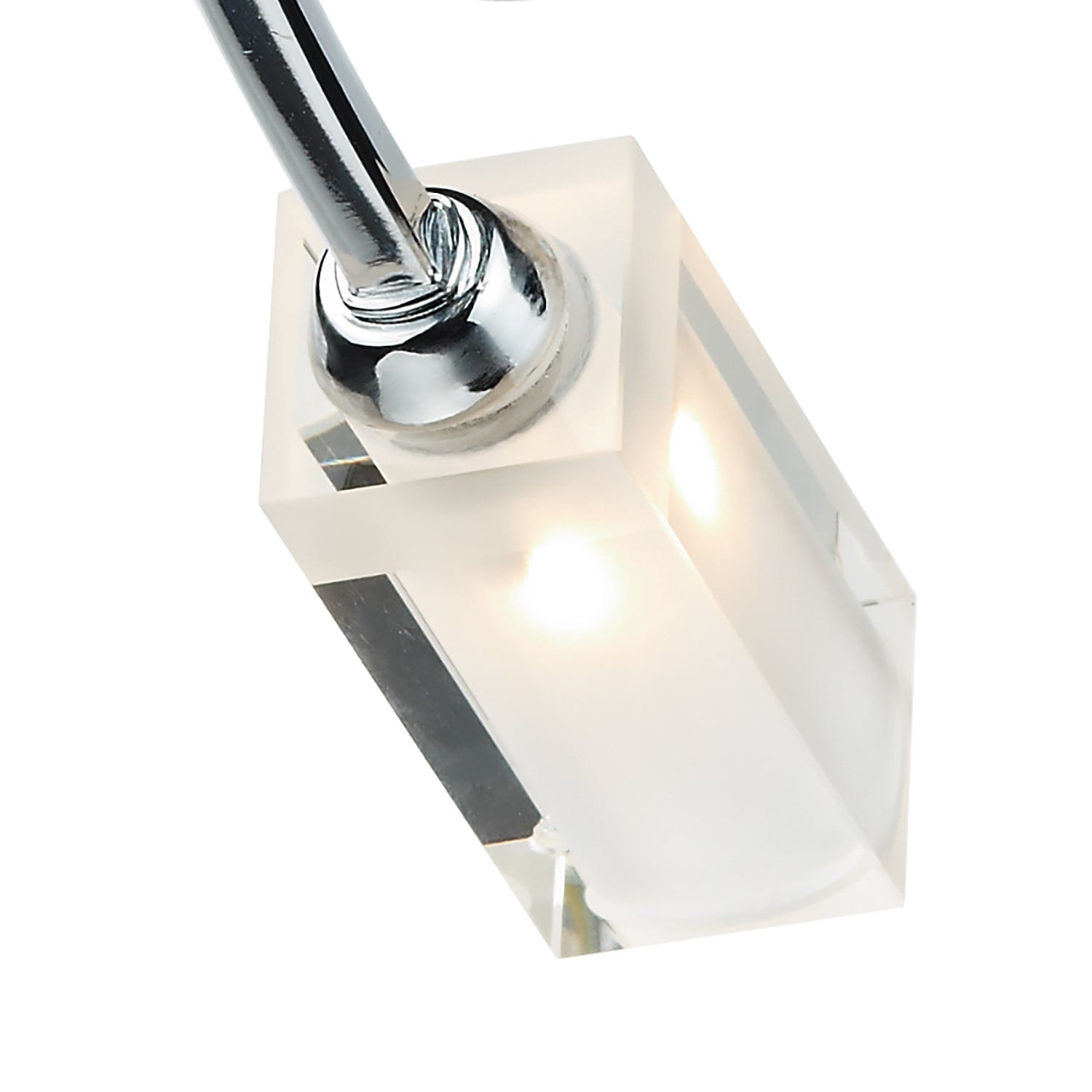 dar lighting Morgan 3 Light Semi Flush Polished Chrome MOR0350