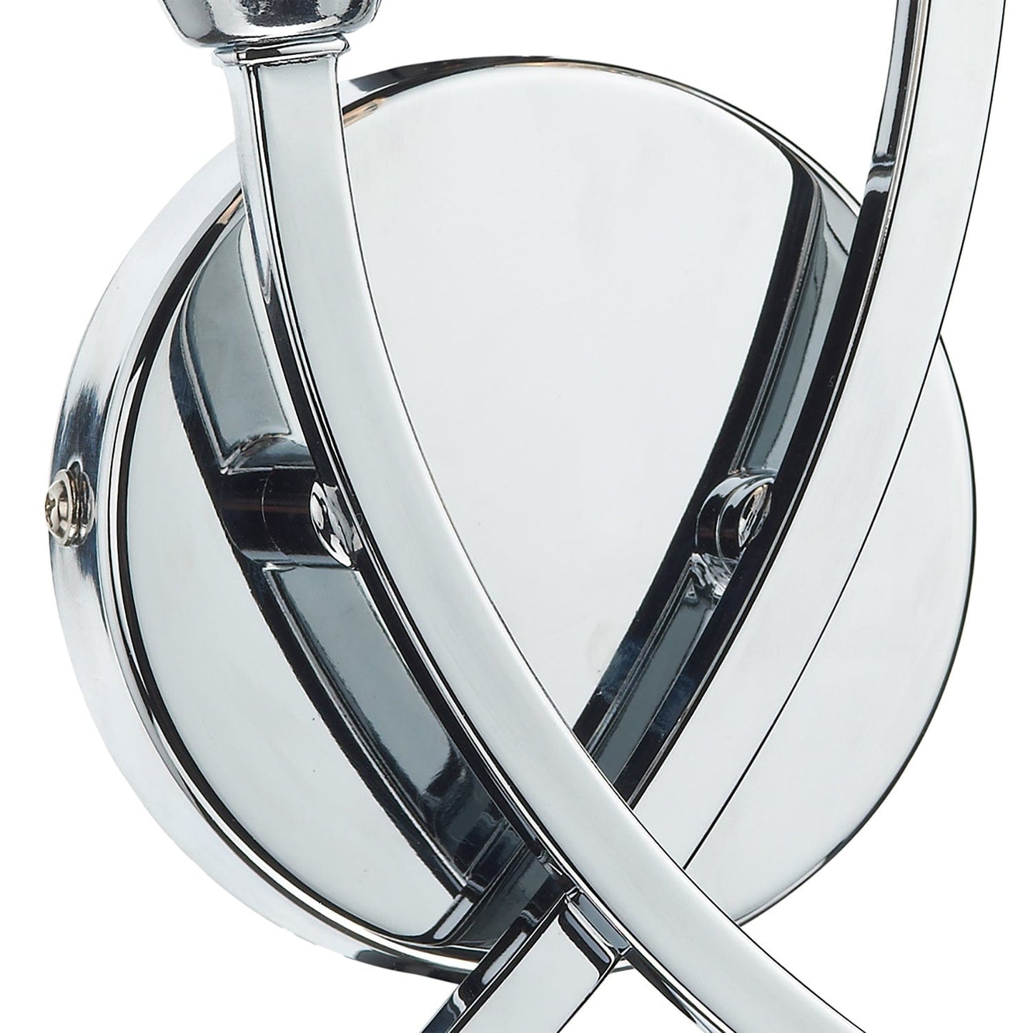 dar lighting Morgan Double Wall Bracket Polished Chrome MOR0950