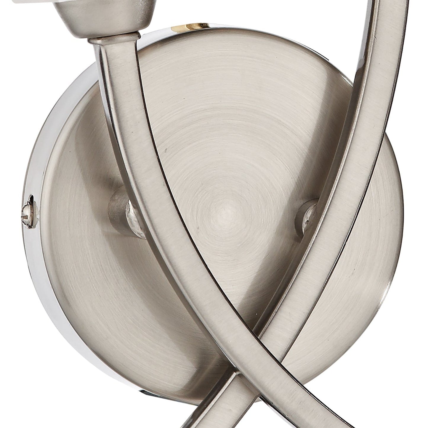 dar lighting Morgan Double Wall Bracket Satin Chrome MOR0946