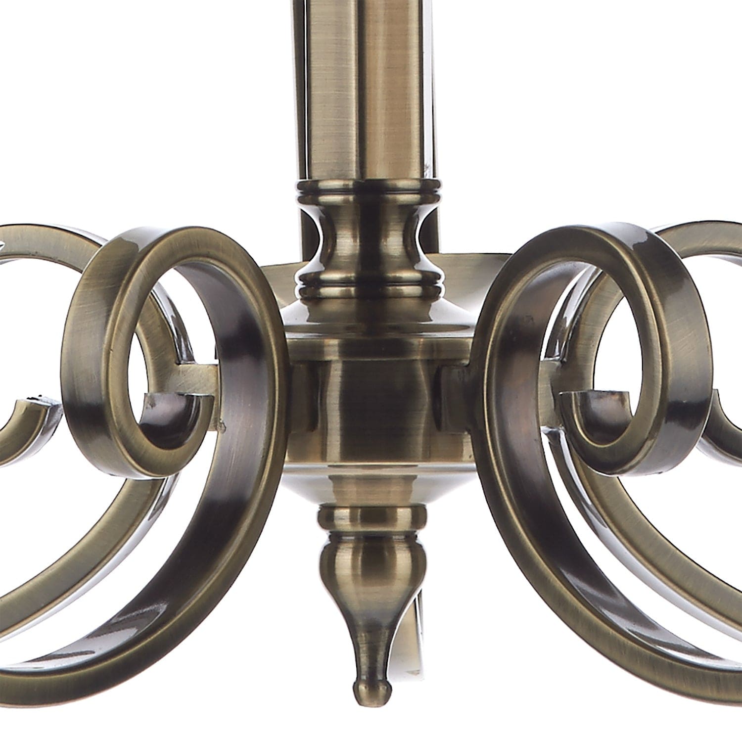 dar lighting Murray 5 Light Dual Mount Pendant Antique Brass MUR0575