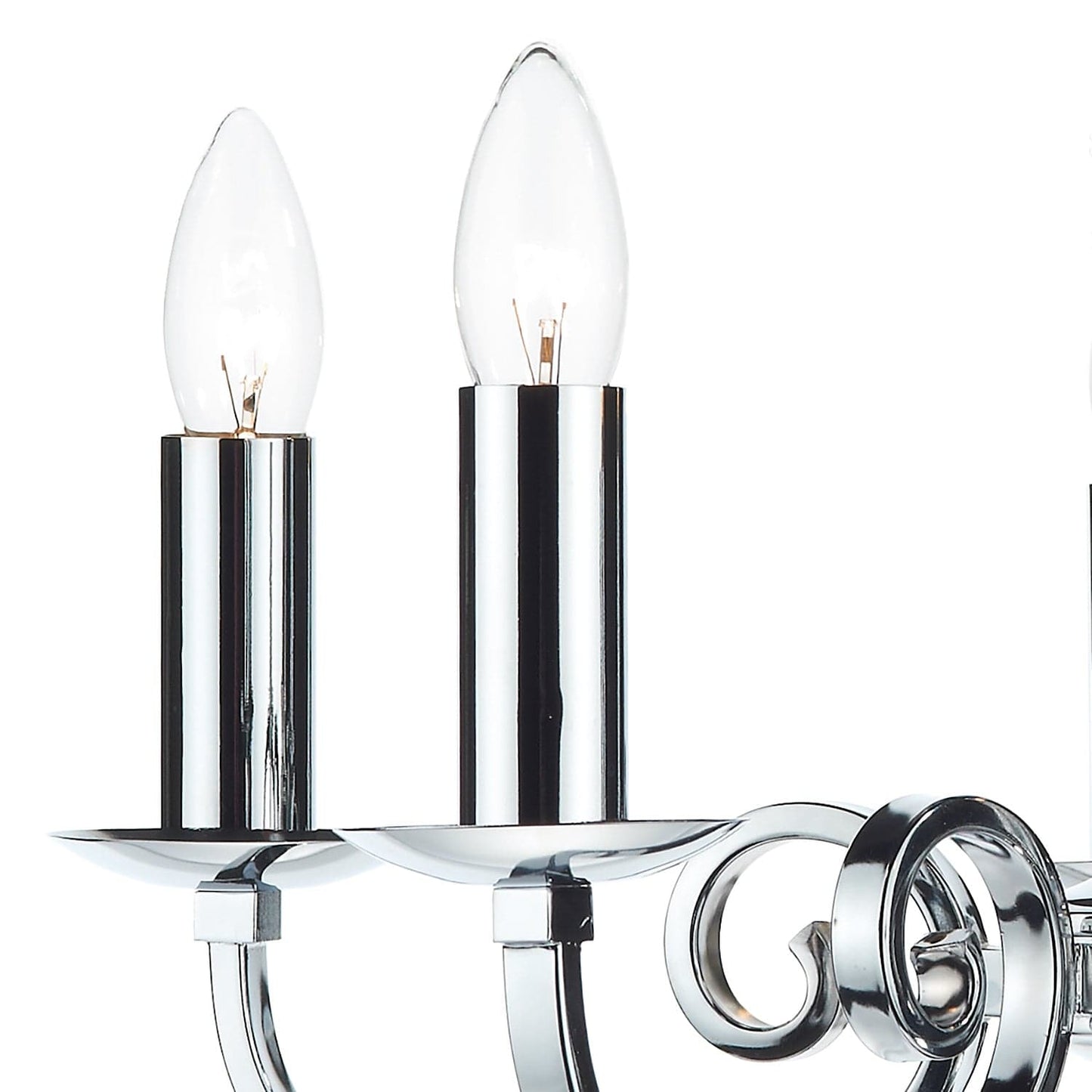 dar lighting Murray 5 Light Dual Mount Pendant Polished Chrome MUR0550