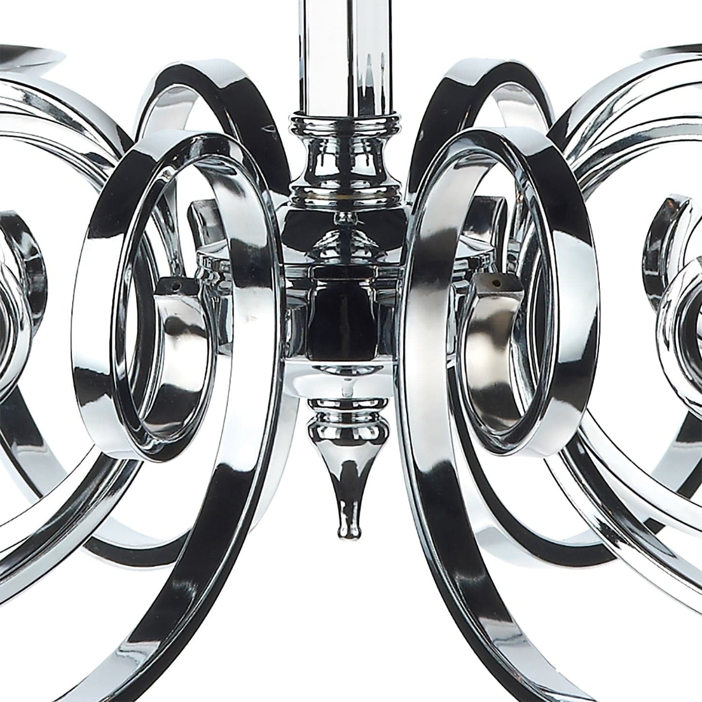 dar lighting Murray 8 Light Dual Mount Pendant Polished Chrome MUR0850
