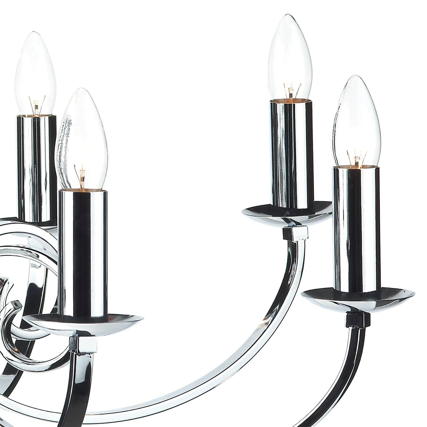 dar lighting Murray 8 Light Dual Mount Pendant Polished Chrome MUR0850