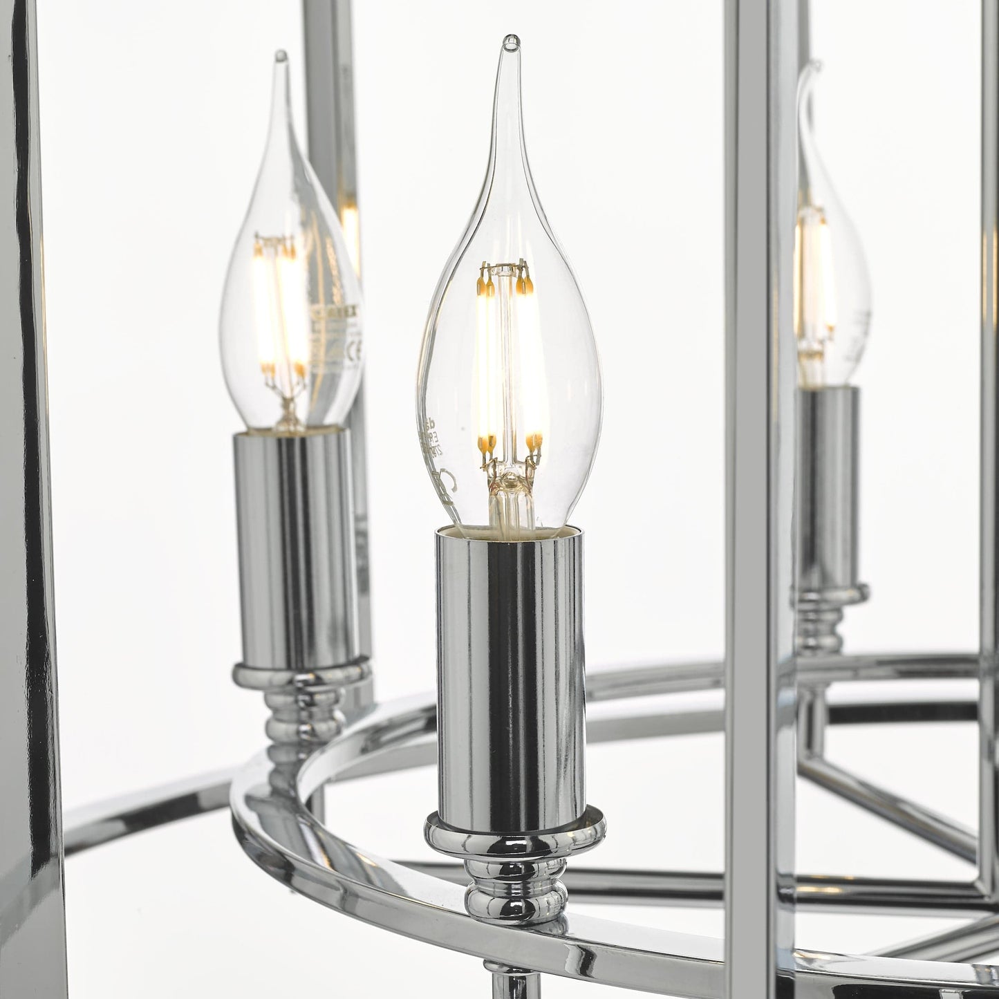 dar lighting Myka 6 Light Pendant Polished Chrome MYK0650