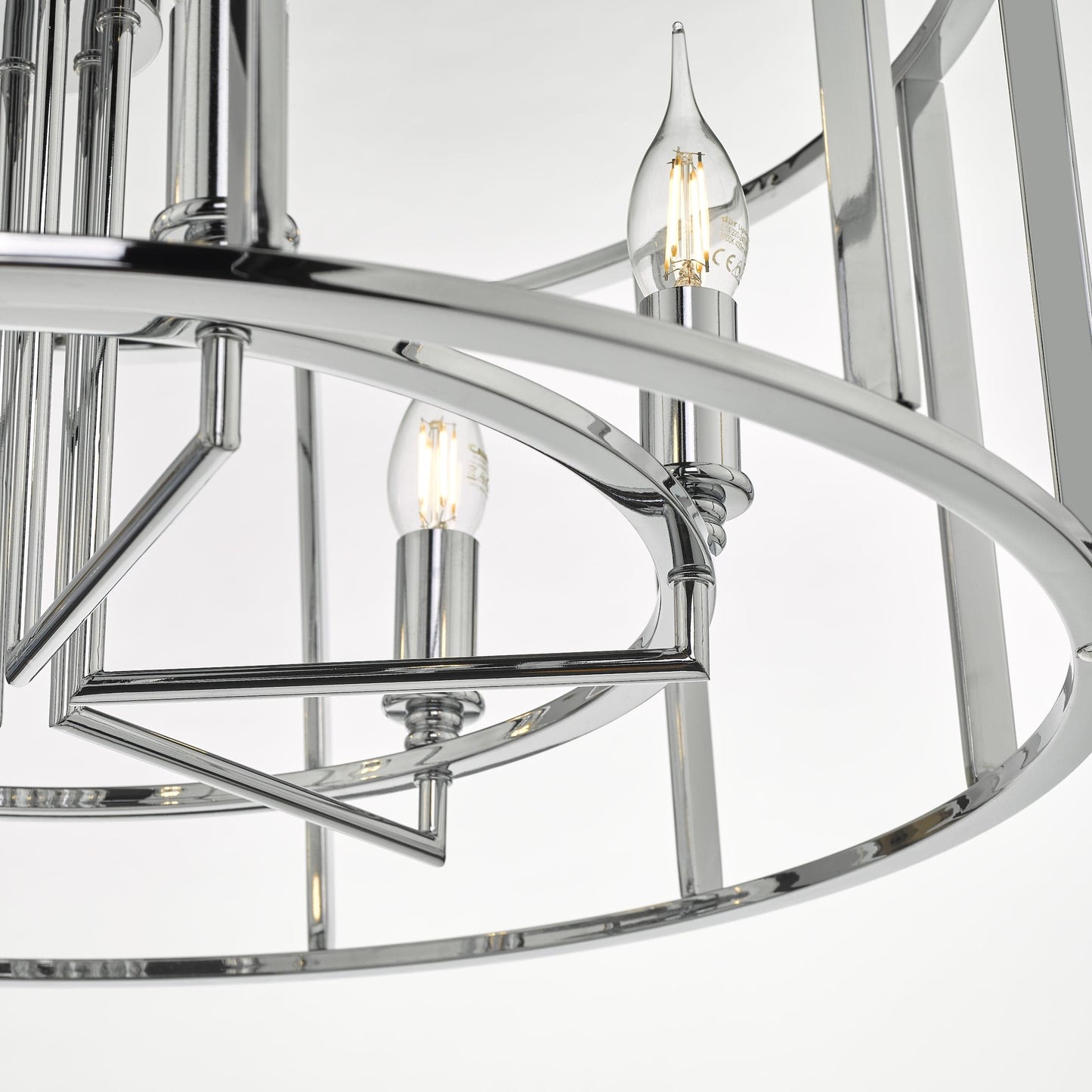 dar lighting Myka 6 Light Pendant Polished Chrome MYK0650