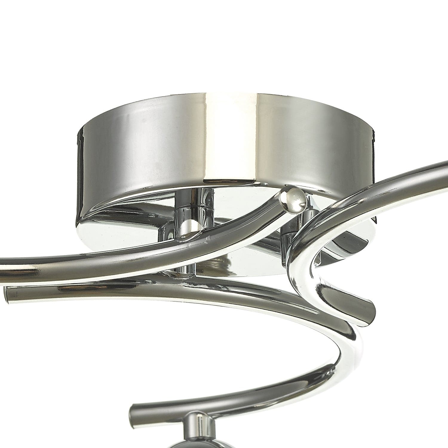 dar lighting Nakita 3 Light Semi Flush Polished Chrome With Clear/Opal Glass NAK5350-04