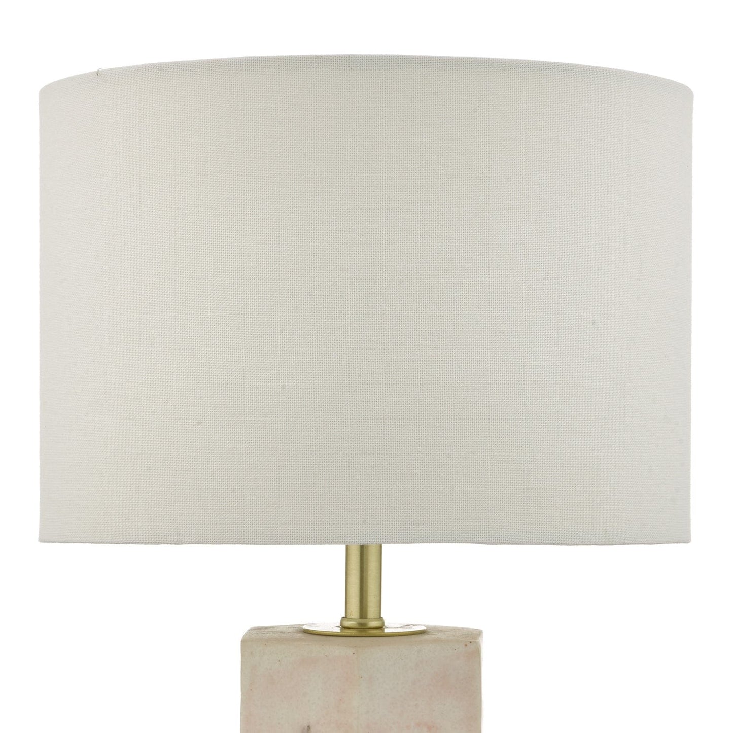 dar lighting Nalani Table Lamp Pink Marble Effect With Shade NAL4203