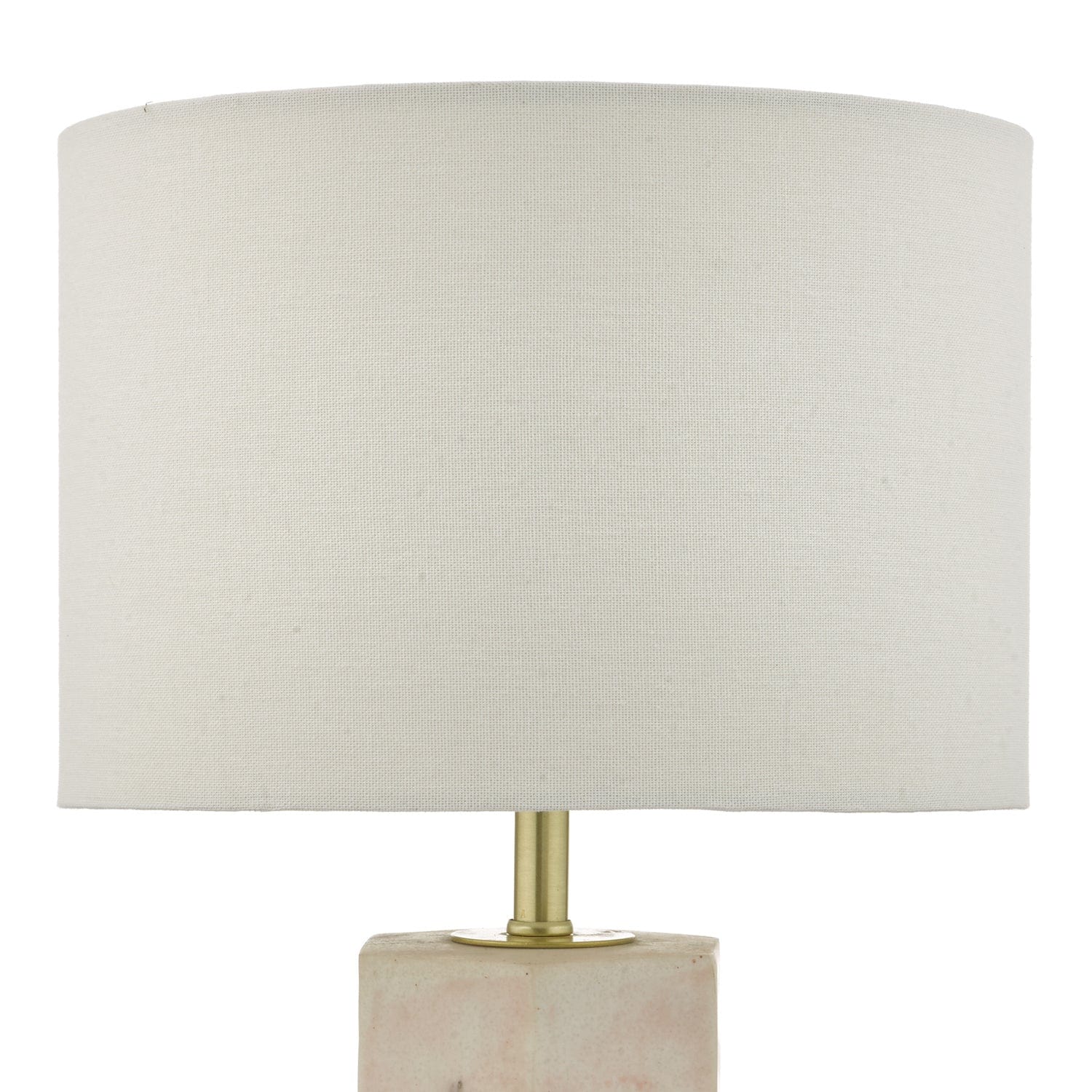 dar lighting Nalani Table Lamp Pink Marble Effect With Shade NAL4203