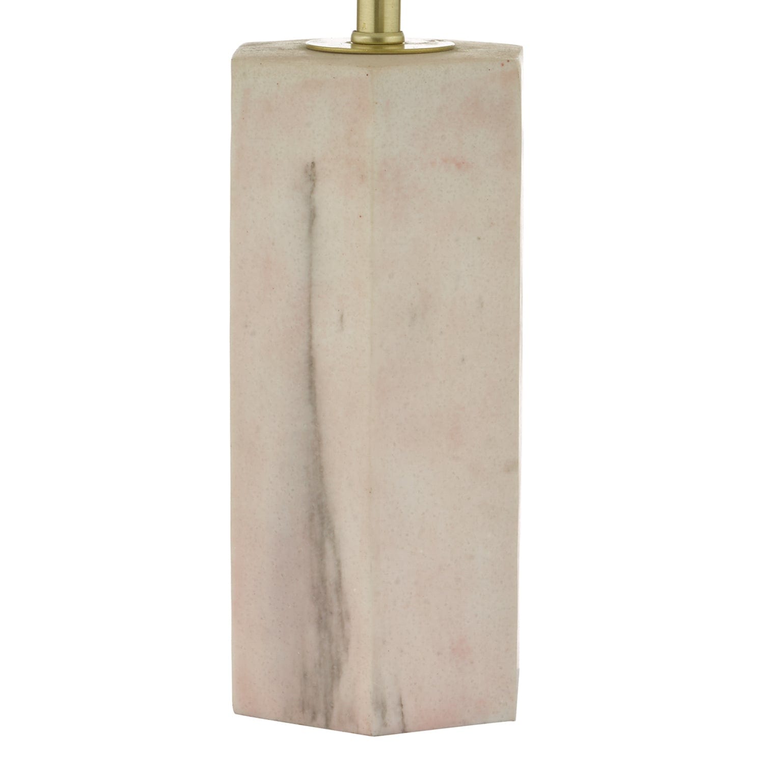 dar lighting Nalani Table Lamp Pink Marble Effect With Shade NAL4203