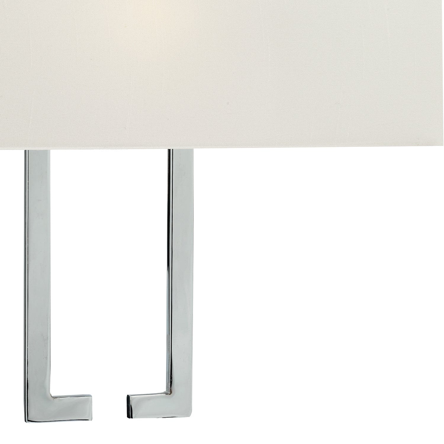 dar lighting Nile Wall Light Polished Chrome With Shade NIL0750