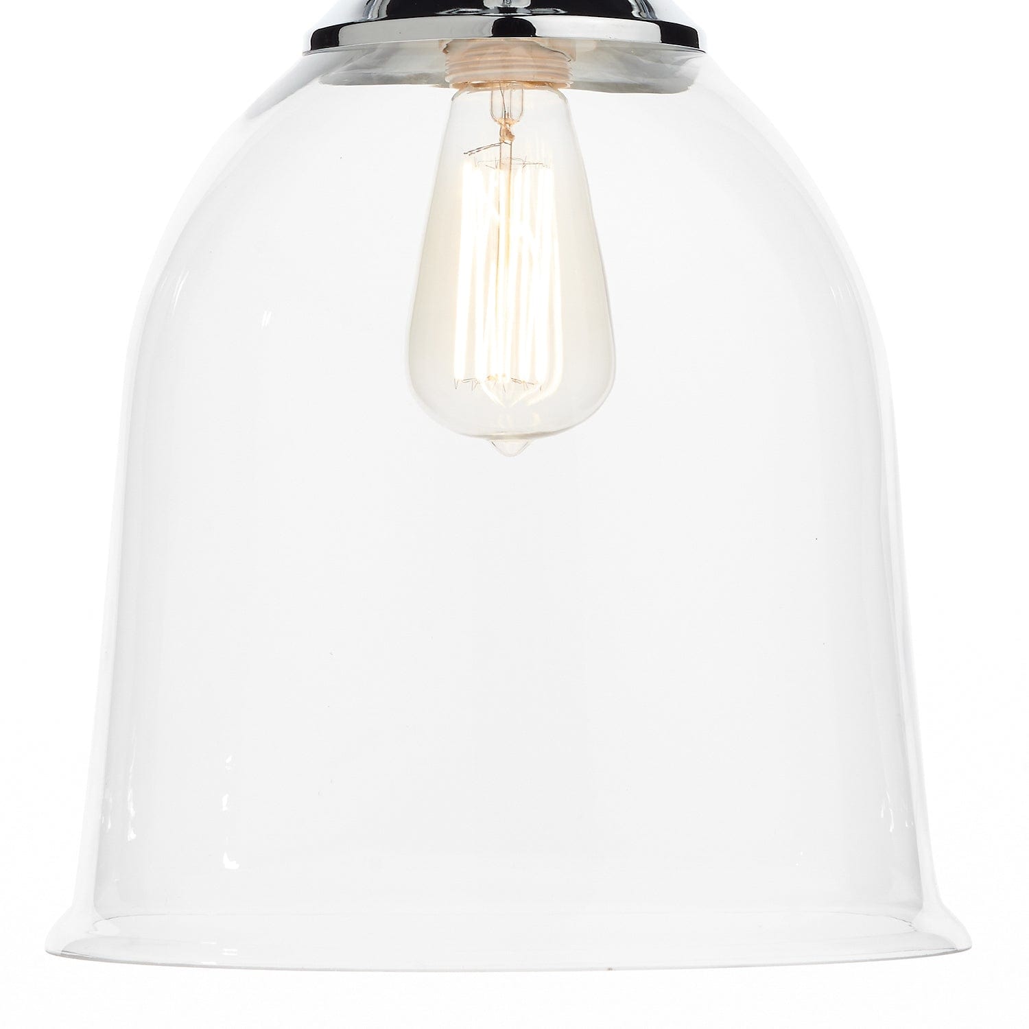 dar lighting Nolan 1 Light Pendant Polished Chrome/ Clear NOL0108