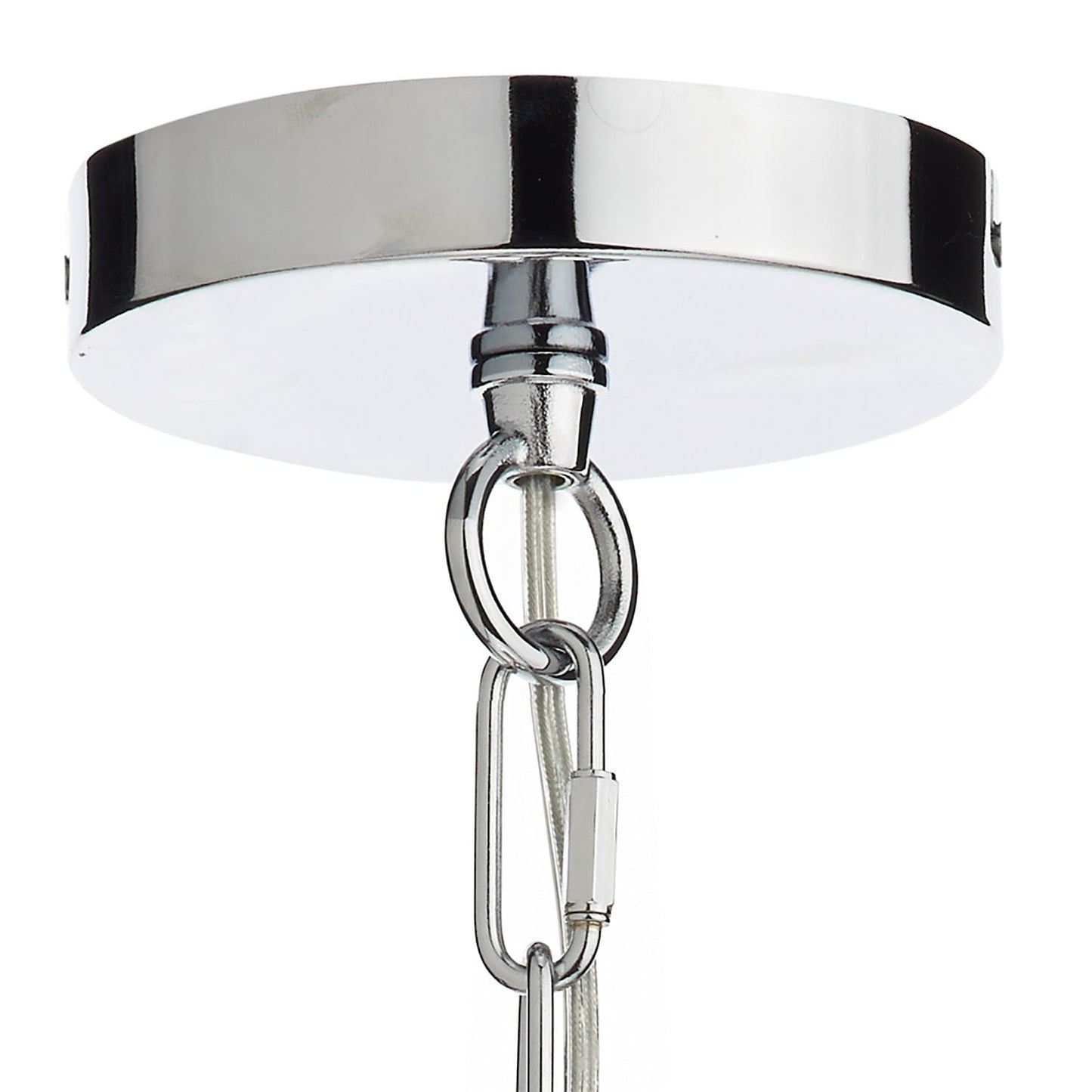 dar lighting Nolan 1 Light Pendant Polished Chrome/ Clear NOL0108