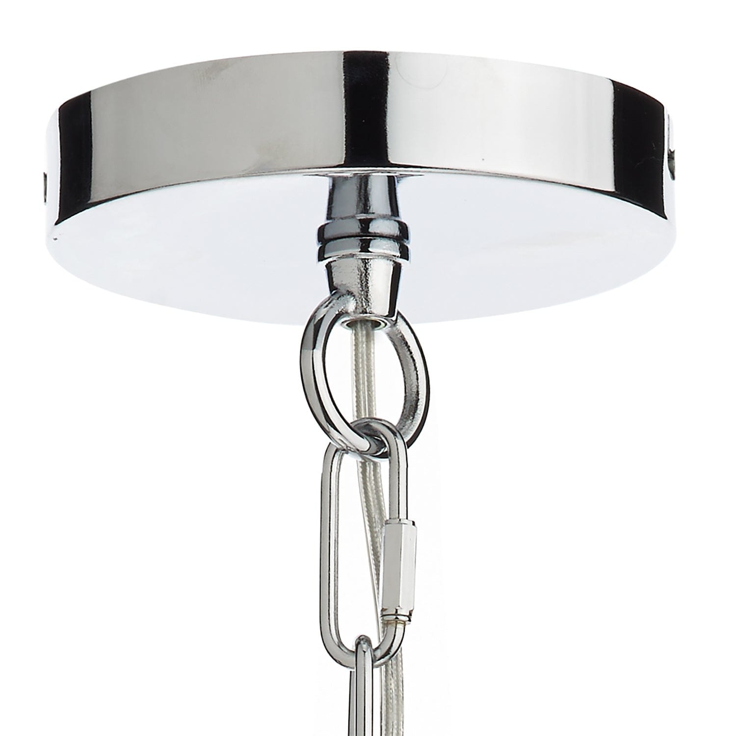 dar lighting Nolan 1 Light Pendant Polished Chrome/ Clear NOL0108