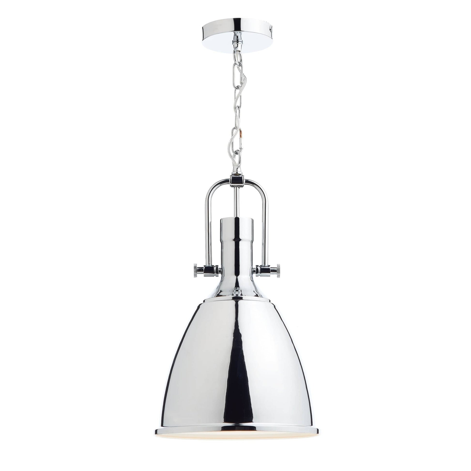 dar lighting Nolan 1 Light Pendant Polished Chrome NOL0150