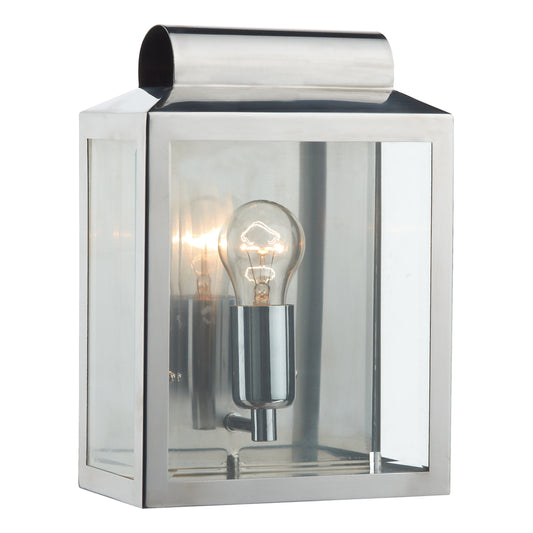 dar lighting Notary Outdoor Wall Light Stainless Steel IP44 NOT2144