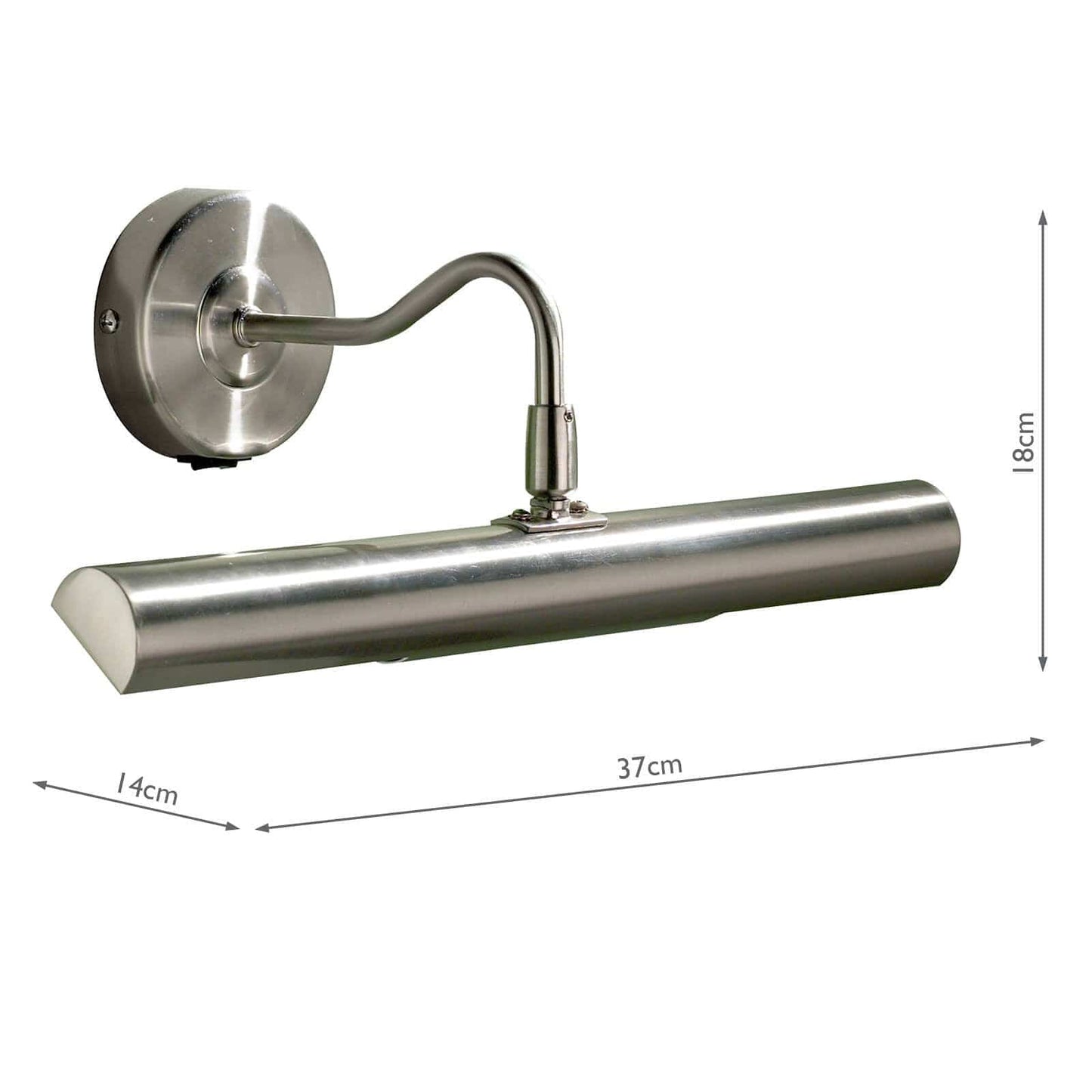 dar lighting Onedin Picture Light Satin Chrome ONE6746