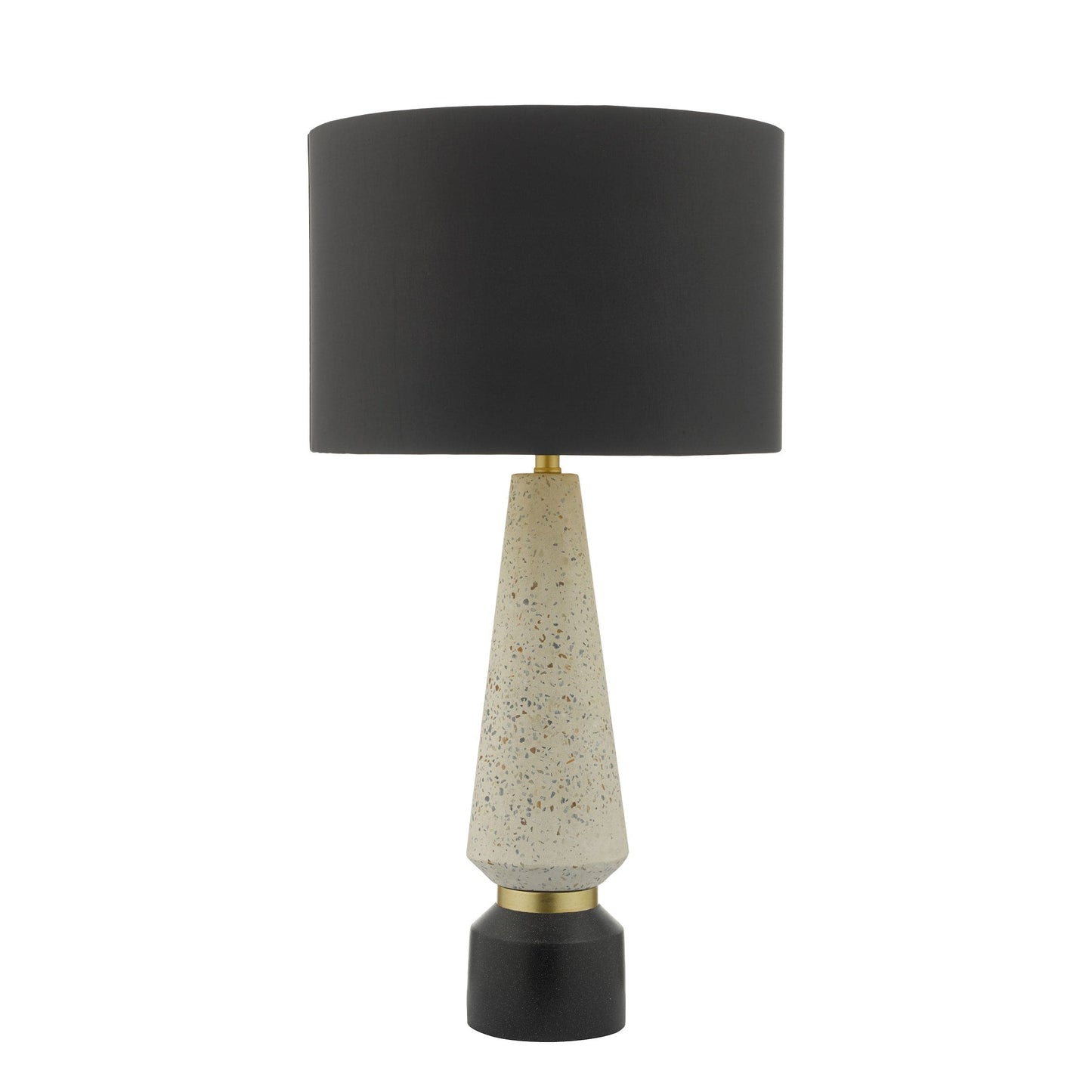 dar lighting Onora Table Lamp White & Black With Shade ONO4255