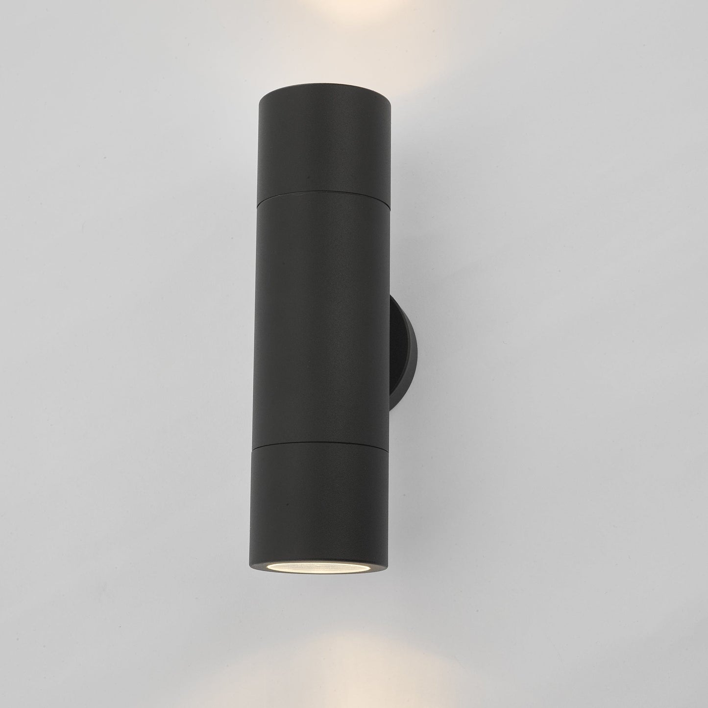 dar lighting Ortega Outdoor 2 Light Wall Light Matt Black IP65 ORT3222