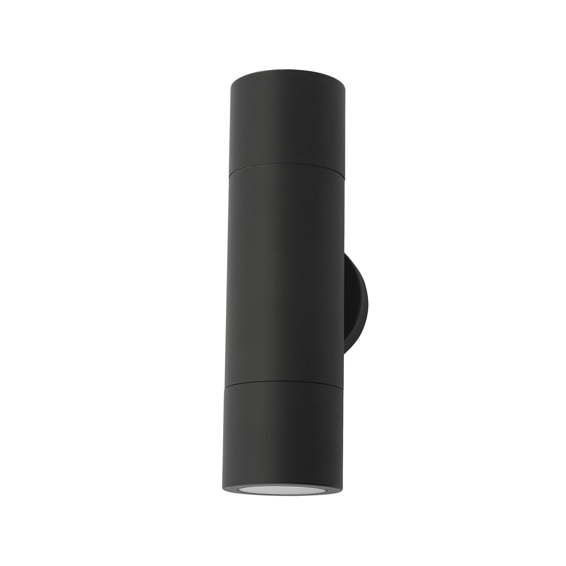 dar lighting Ortega Outdoor 2 Light Wall Light Matt Black IP65 ORT3222