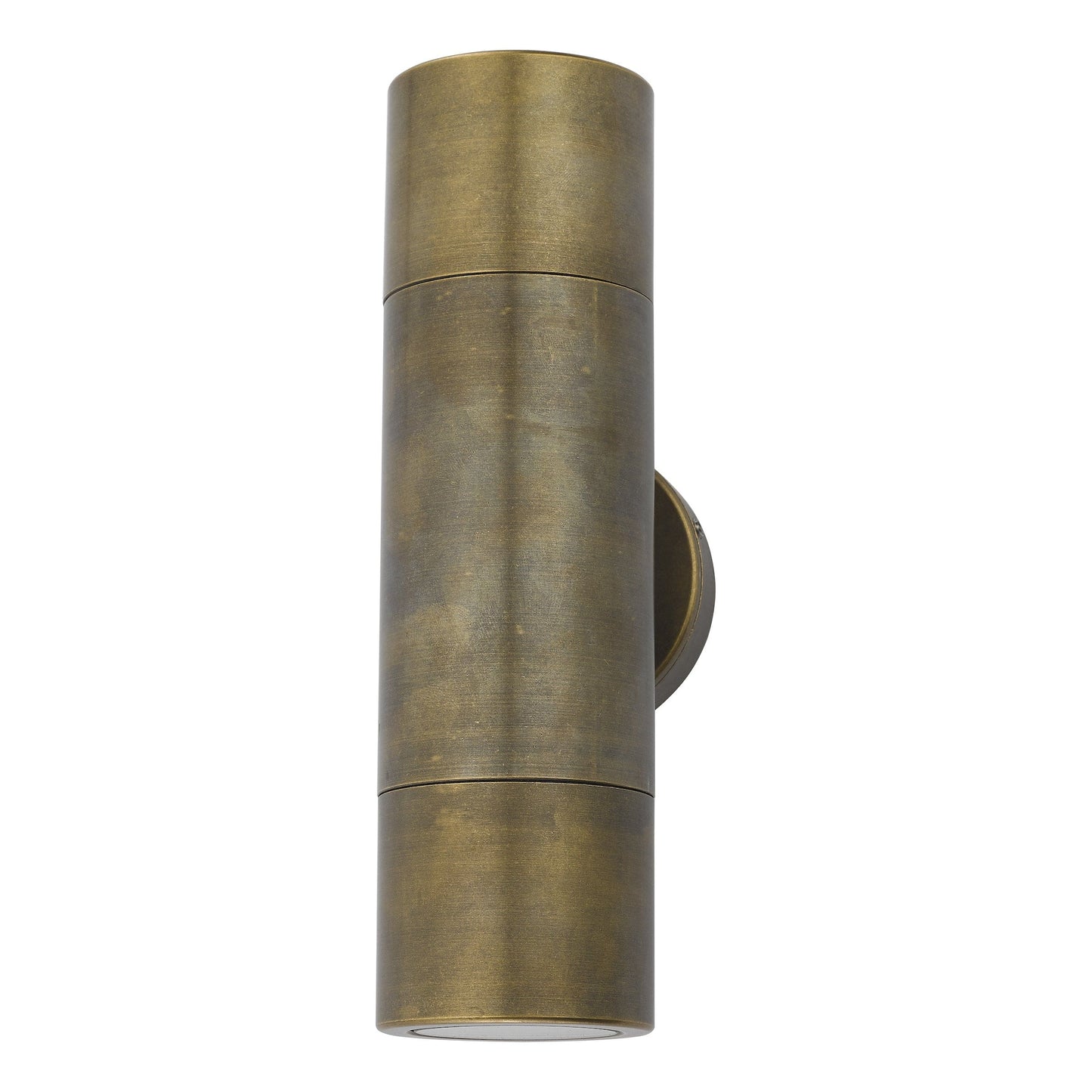 dar lighting Ortega Outdoor 2 Light Wall Light Natural Brass IP65 ORT3275