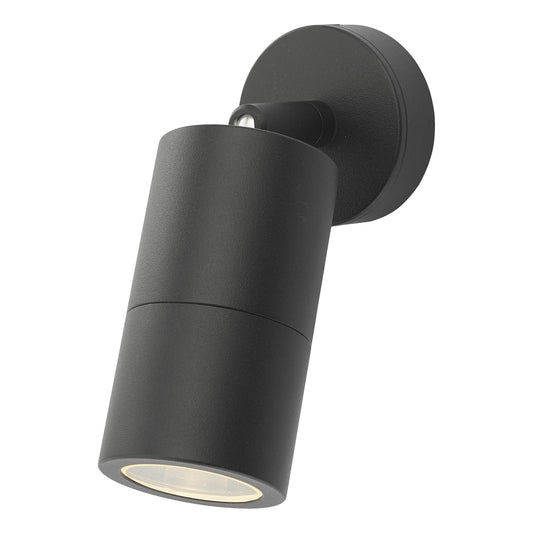dar lighting Ortega Outdoor Single Spotlight Matt Black IP65 ORT0722