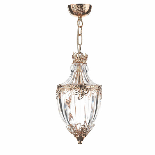 dar lighting Ottoman 1 Light Pendant French Gold OTT0135