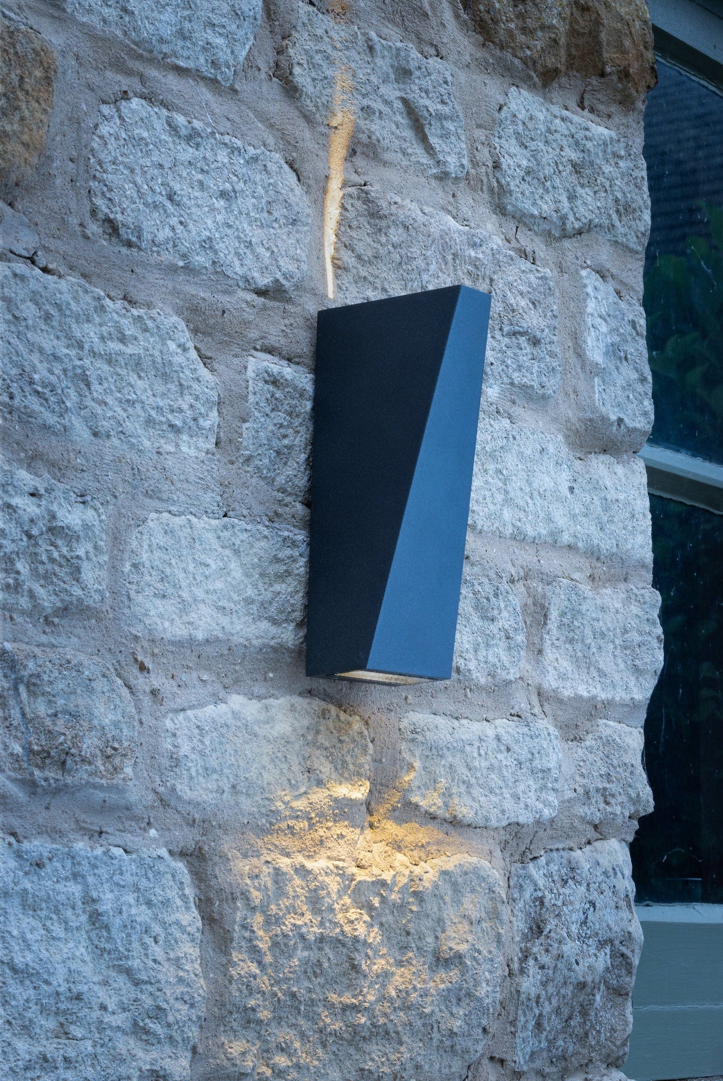 dar lighting Paco Outdoor 2 Light Wall Light Matt Grey IP65 LED PAC3239