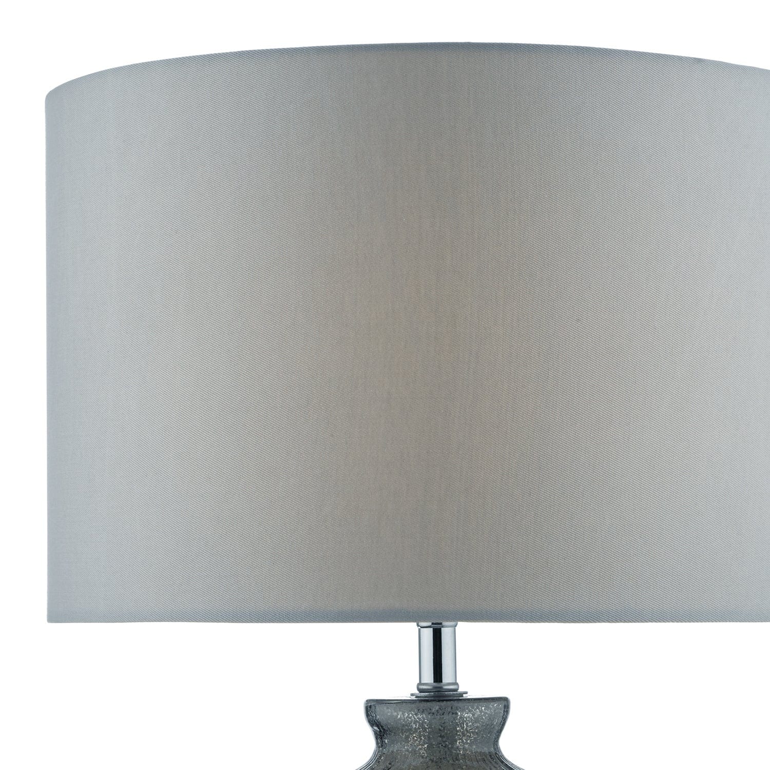dar lighting Pamplona Dual Light Table Lamp Grey Glass With Shade PAM4239