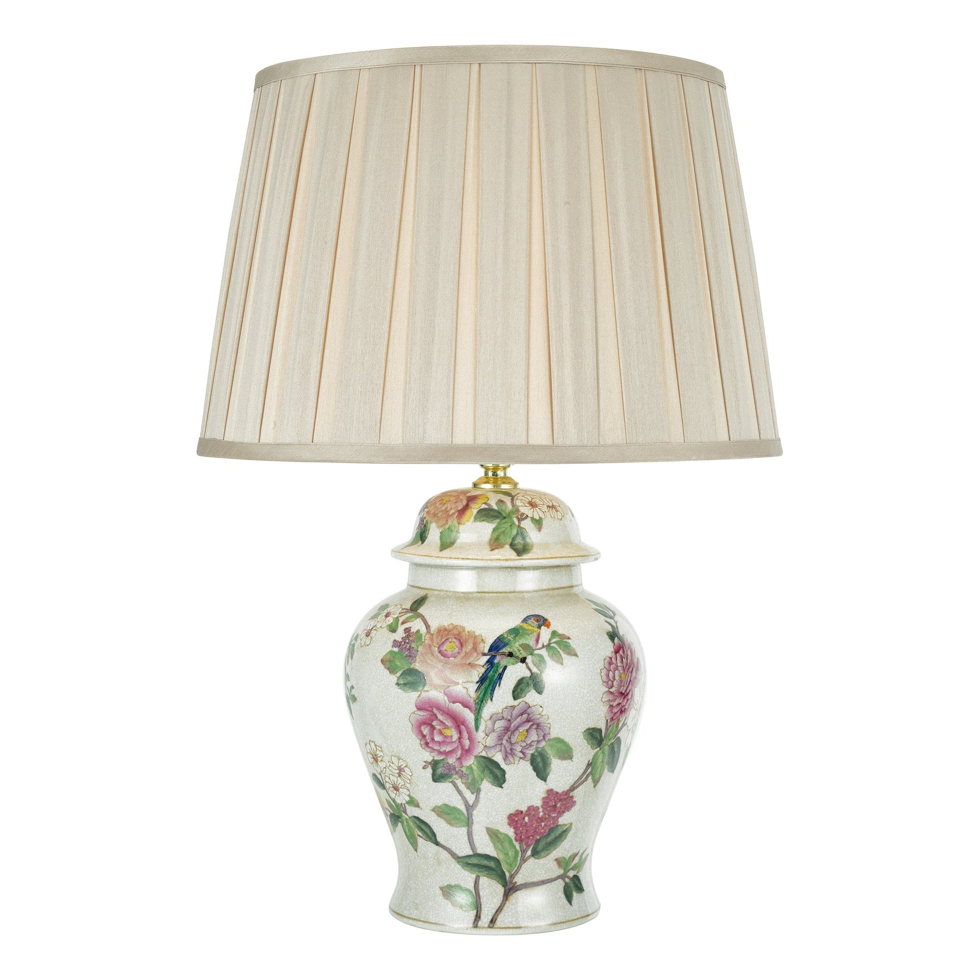 dar lighting Peony Table Lamp Floral Design Base Only PEO4255