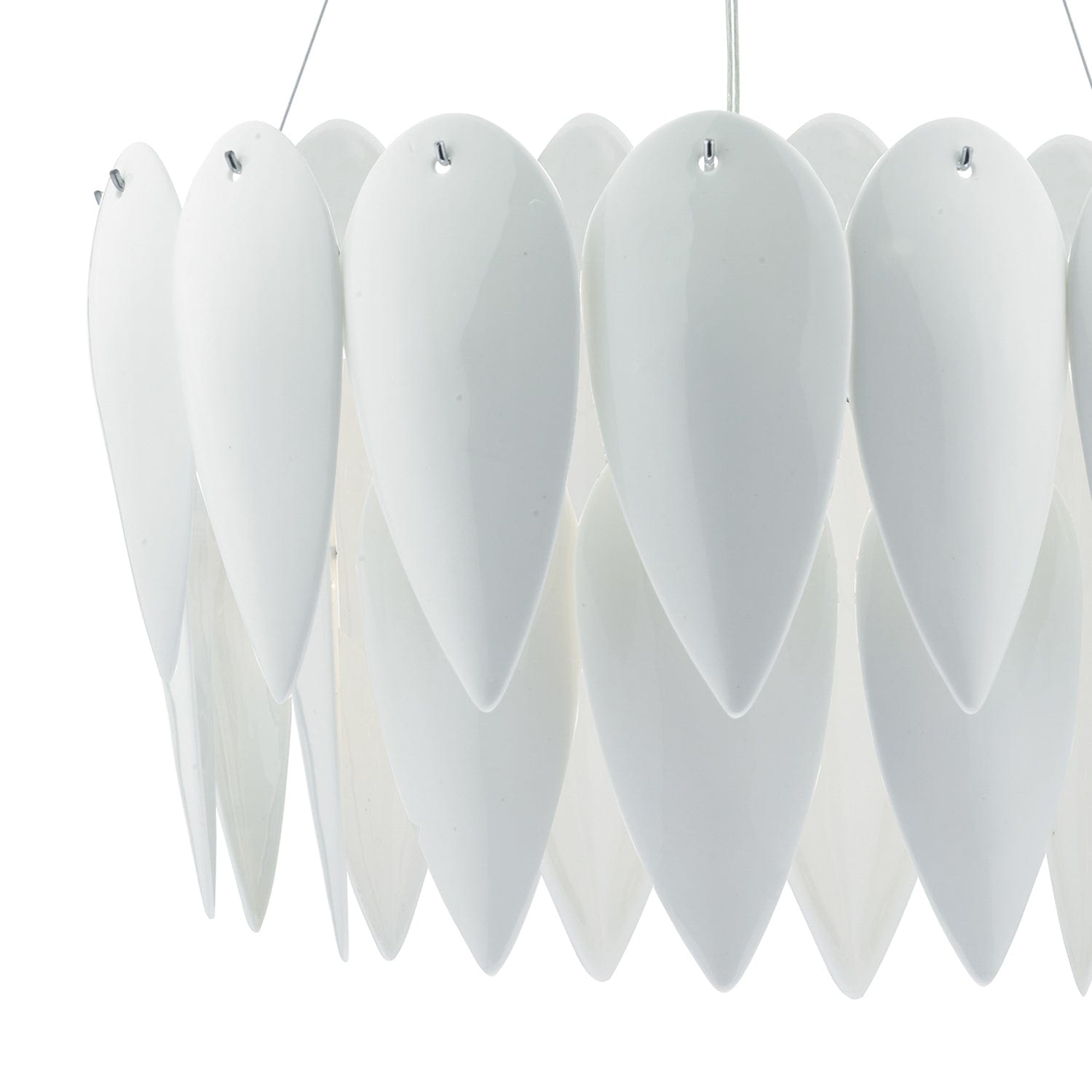 dar lighting Phillipa 3 Light Pendant White Ceramic PHI032