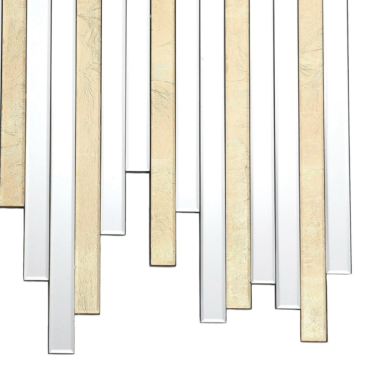 dar lighting Pimento Decorative Mirror Gold Foil Detail 86 X 66cm 002PIM8666