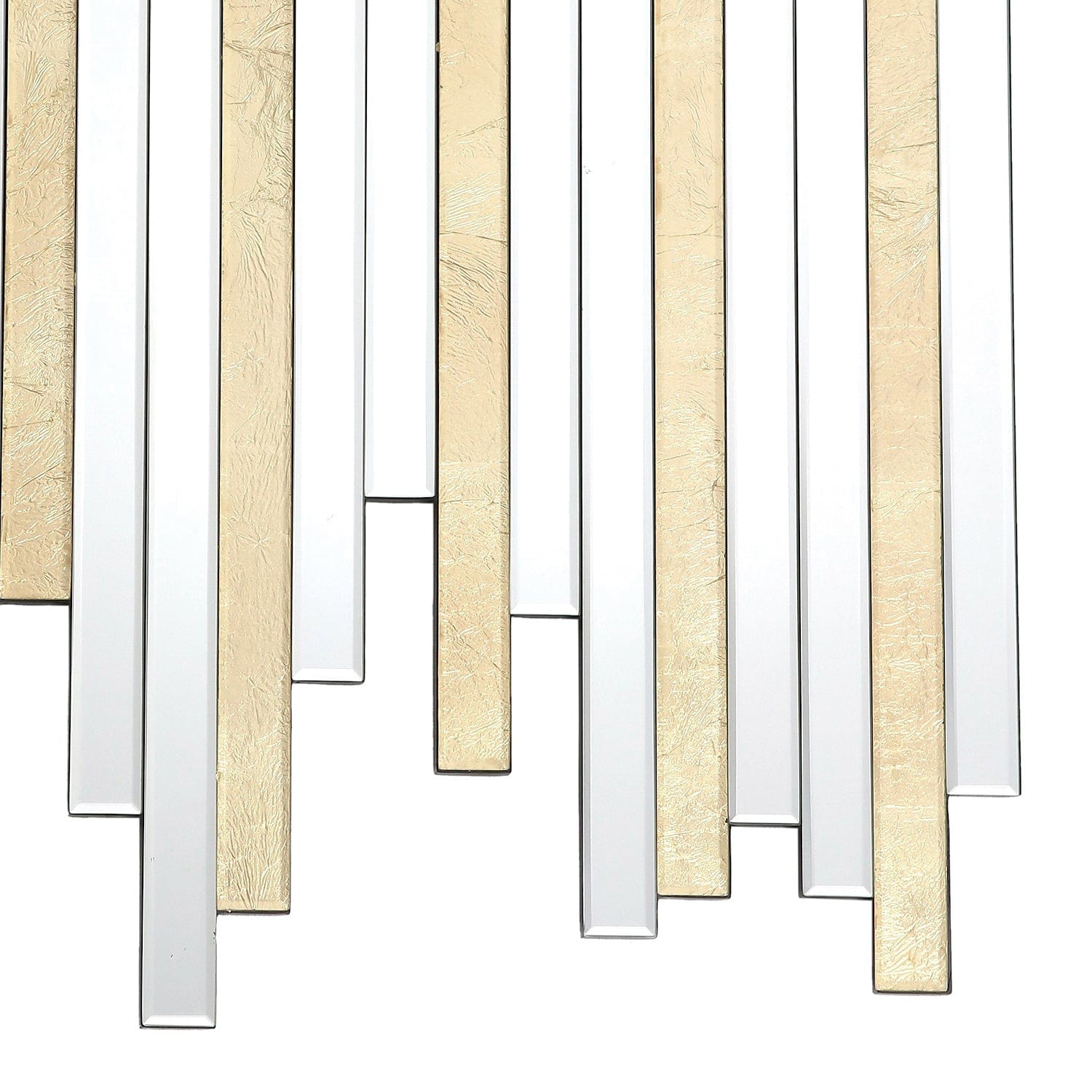 dar lighting Pimento Decorative Mirror Gold Foil Detail 86 X 66cm 002PIM8666