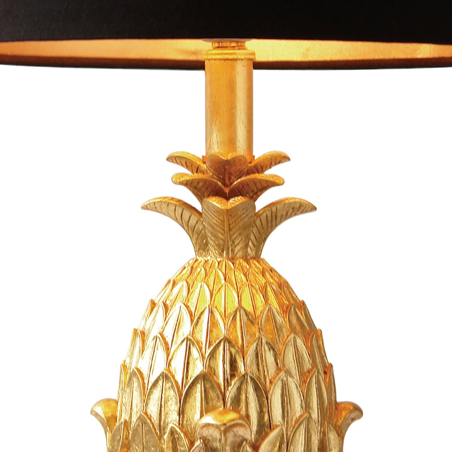 dar lighting Pineapple Table Lamp Gold With Shade PIN4235