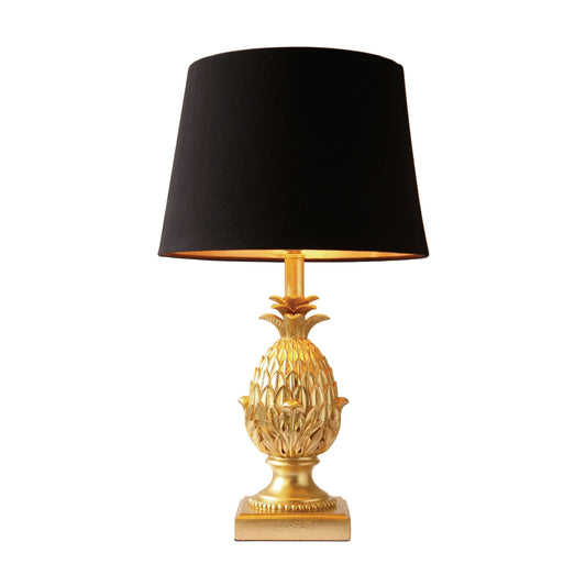 dar lighting Pineapple Table Lamp Gold With Shade PIN4235