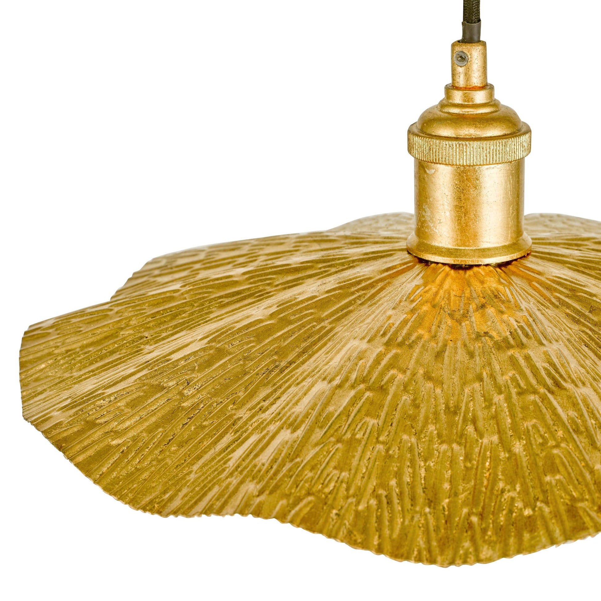 dar lighting Piper 1 Light Single Pendant Gold Leaf PIP0135