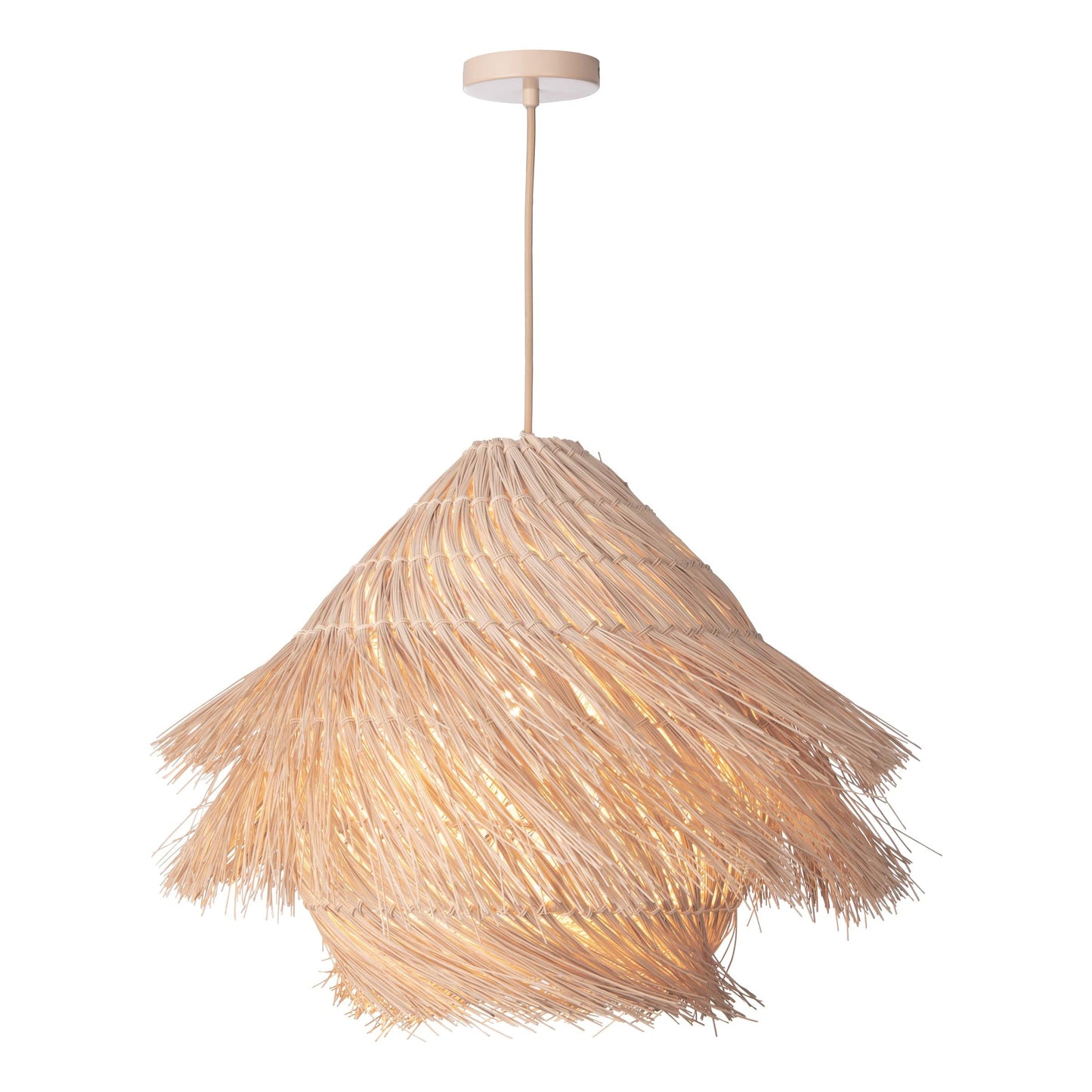 dar lighting Preveli Pendant woven Rattan PRE0129