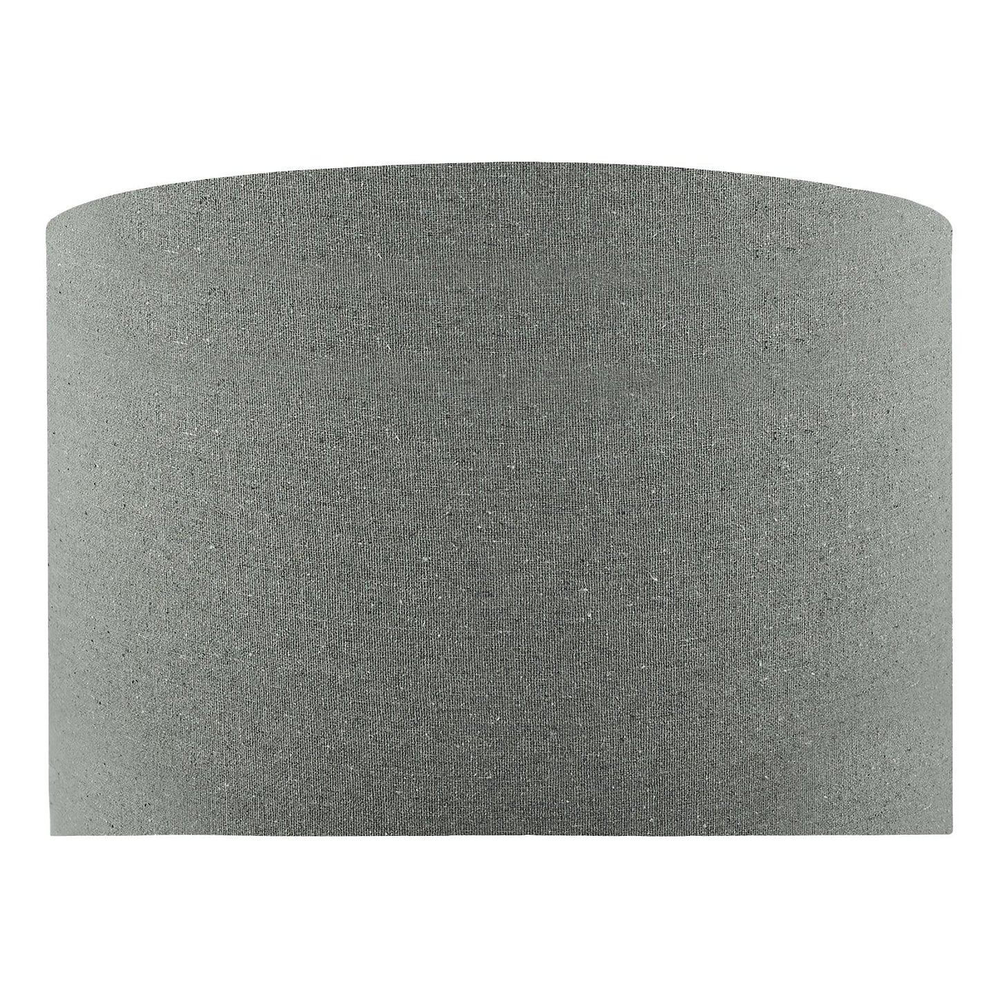 dar lighting Pyramid Grey Linen Drum Shade 35cm PYR1439