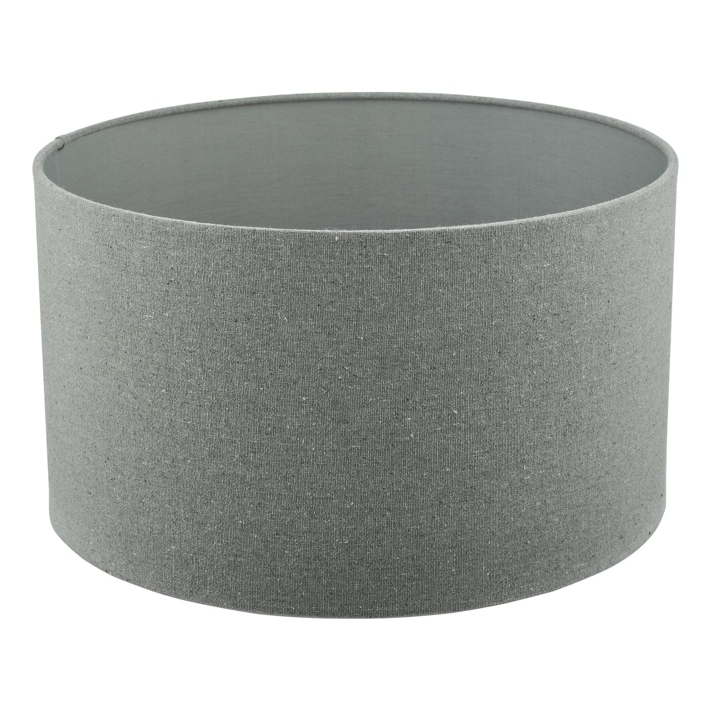 dar lighting Pyramid Grey Linen Drum Shade 46cm PYR1839