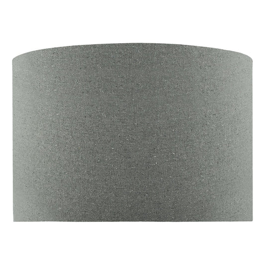 dar lighting Pyramid Grey Linen Drum Shade 46cm PYR1839