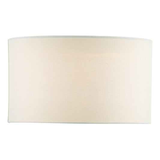 dar lighting Pyramid White Linen Drum Shade 35cm PYR142