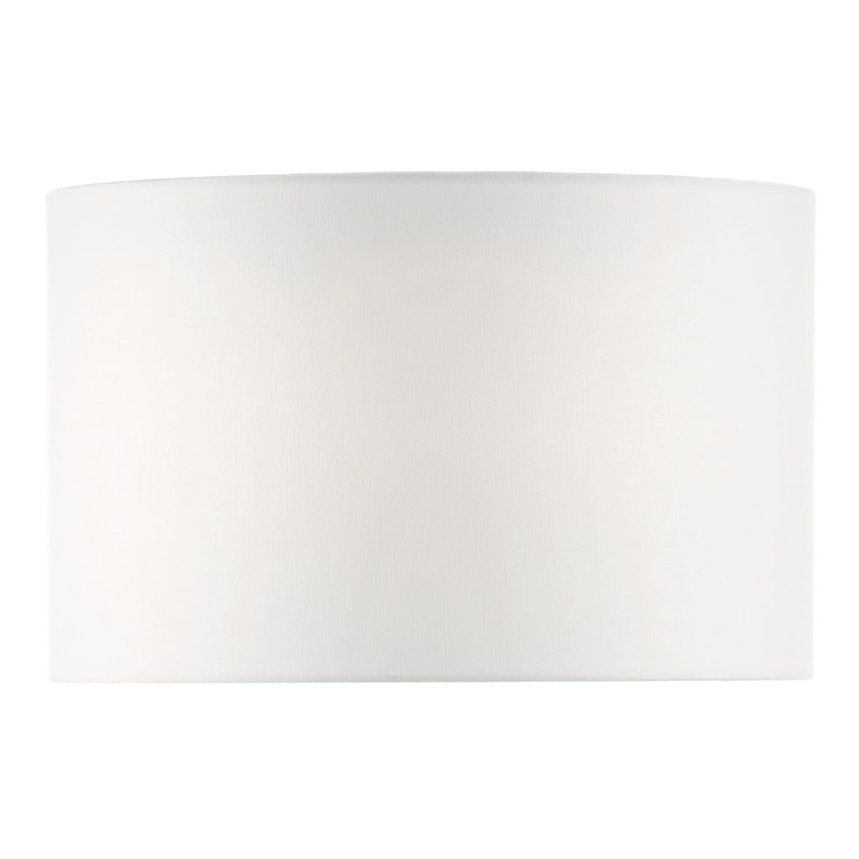 dar lighting Pyramid White Linen Drum Shade 46cm PYR182