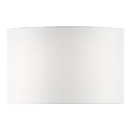 dar lighting Pyramid White Linen Drum Shade 46cm PYR182