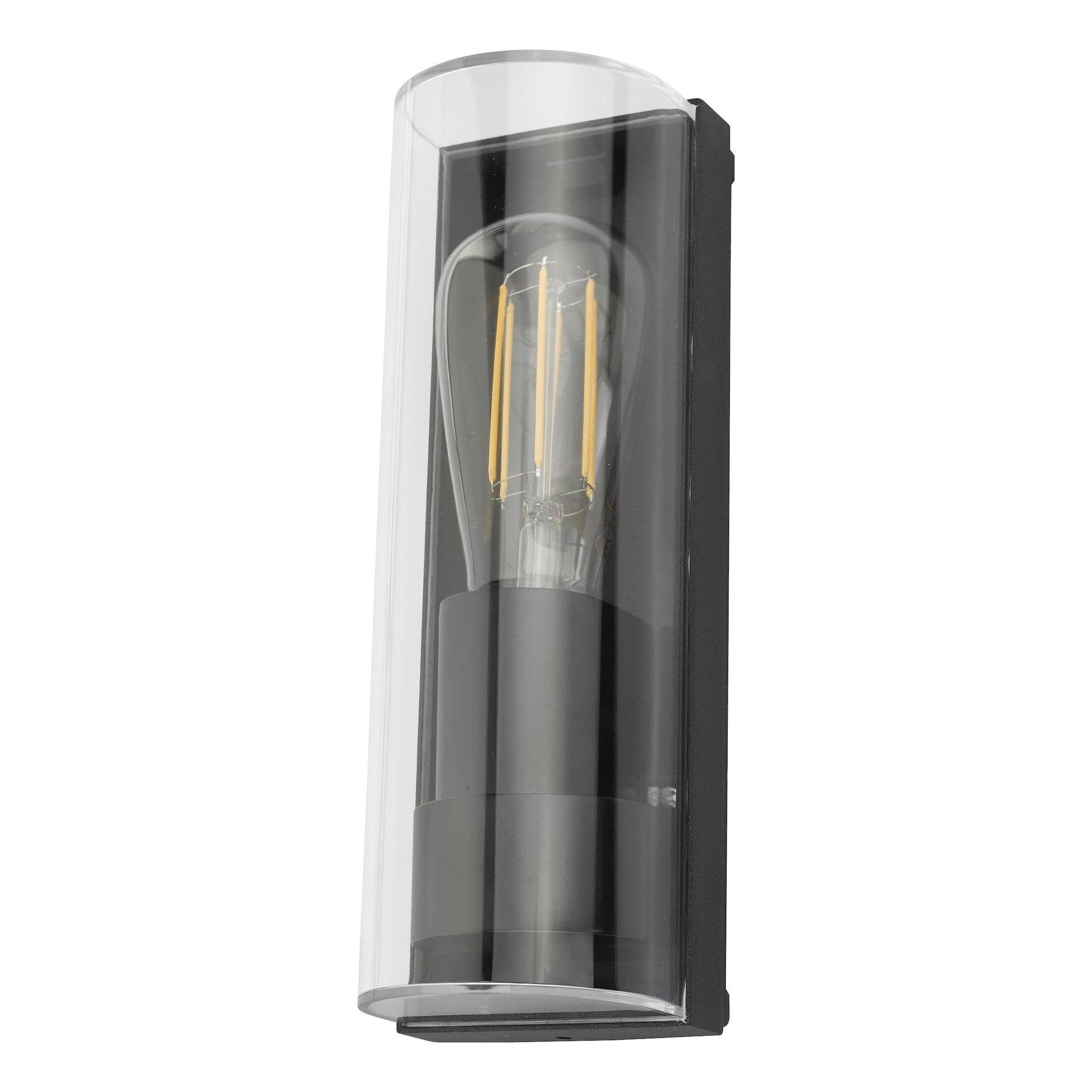 dar lighting Quenby Outdoor Wall Light Matt Grey Acrylic IP65 QUE1639