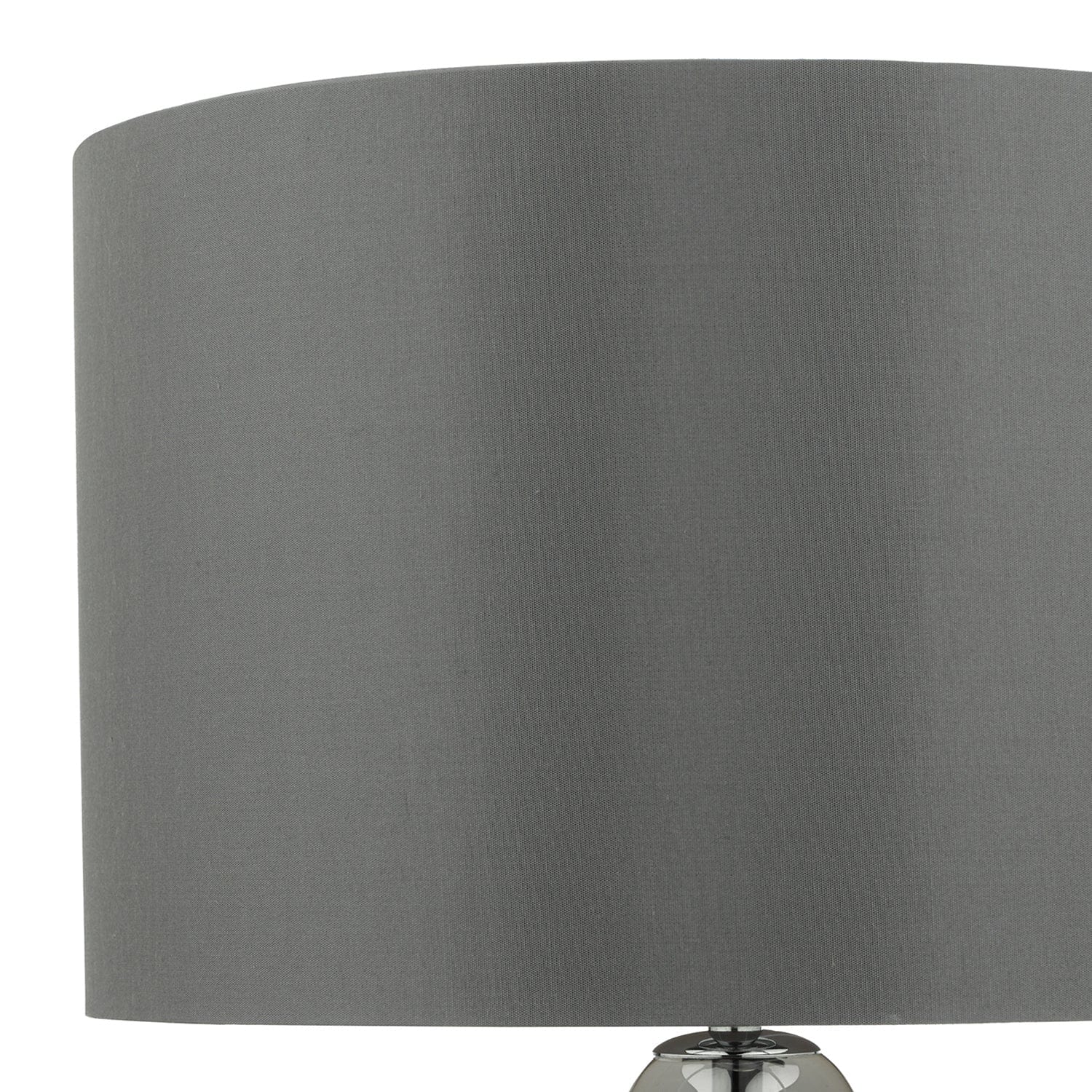 dar lighting Quinn Table Lamp Smoked Glass With Shade QUI4210