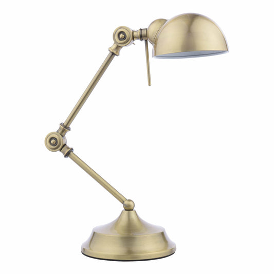 dar lighting Ranger Task Table Lamp Antique Brass RAN4075